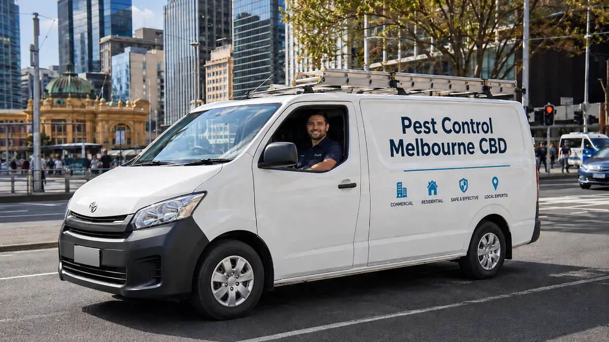 Pest Control Melbourne CBD service van